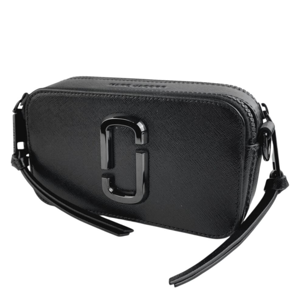 Marc Jacobs Snapshot DTM Black Genuine Leather Zip Unisex Purse Camera Bag OS